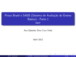 Prova Brasil e SAEB (Sistema de Avaliacbo do Ensino Basico