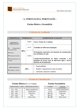 &ndash; L. PORTUGUESA /PORTUGU&Ecirc;S &ndash; Ensino B&aacute;sico e Secund&aacute;rio
