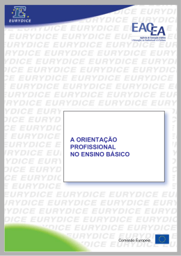 A ORIENTA&Ccedil;&Atilde;O PROFISSIONAL NO ENSINO B&Aacute;SICO