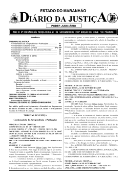 diário da justiça - Portal do Poder Judiciário do Estado do Maranhão