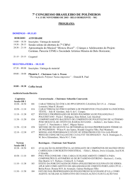 7&ordm; CONGRESSO BRASILEIRO DE POL&Iacute;MEROS