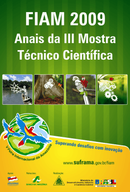 Anais da III Mostra Técnico Científica