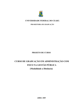 IDENTIFICA&Ccedil;&Atilde;O DO PROJETO - UFC Virtual