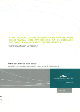 A Contribui&ccedil;&atilde;o da Etnomatem&aacute;tica na Aprendizagem