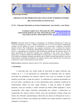 Educa&ccedil;&atilde;o Matem&aacute;tica no Ensin