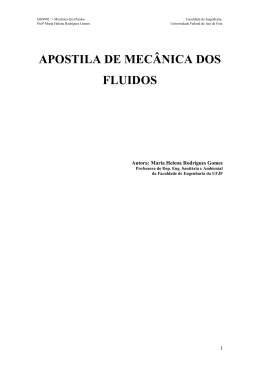 Apostila de Mecânica dos Fluidos