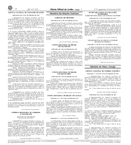 52 2 Minist&eacute;rio das Rela&ccedil;&otilde;es Exteriores Minist&eacute;rio de Minas