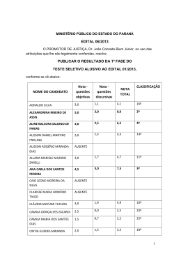Resultado Definitivo - Ministério Público do Paraná