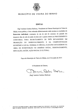 Edital - Resultados da Entrevista Individual