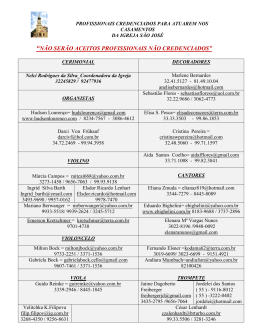 profissionais - Comunidade S&atilde;o Jos&eacute;