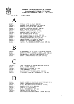 A B C D - Coordenadoria de Vestibulares e Concursos - PUC-SP
