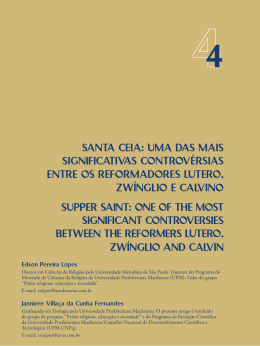santa ceia: uma das mais significativas controv&eacute;rsias