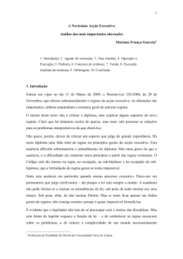 1 A ov&iacute;ssima Ac&ccedil;&atilde;o Executiva An&aacute;lise das mais importantes