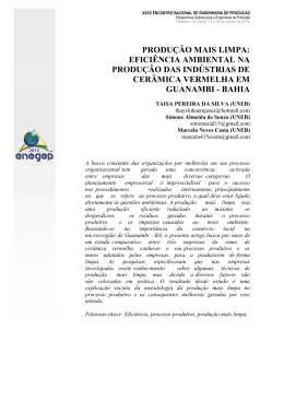 efici&ecirc;ncia ambiental na produ&ccedil;&atilde;o das ind&uacute;strias de