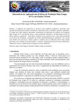 Alternativas de Aplica&ccedil;&atilde;o das Pr&aacute;ticas de Produ&ccedil;&atilde;o Mais