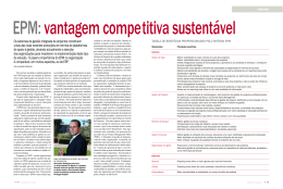 EPM: vantagem competitiva sustent&aacute;vel