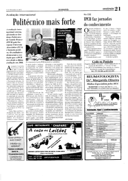 Polit&eacute;cnico mais forte - Avalia&ccedil;&atilde;o internacional