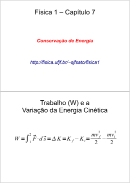(W) e a Variação da Energia Cinética