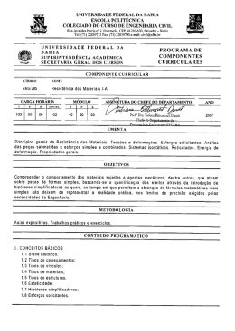ENG285 - Resistência dos Materiais I-A