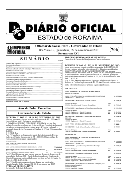 D.O.E.Nº 706.pmd - Imprensa Oficial do Estado de Roraima