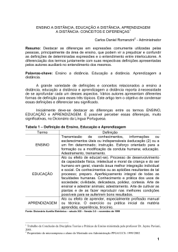 1 ENSINO A DIST&Acirc;NCIA, EDUCA&Ccedil;&Atilde;O A DIST&Acirc;NCIA