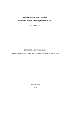 ead - tede - Faculdades EST