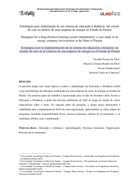 Estrat&eacute;gias para implanta&ccedil;&atilde;o de um sistema de educa&ccedil;&atilde;o &agrave;