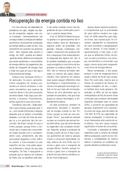 Recuperação da energia contida no lixo