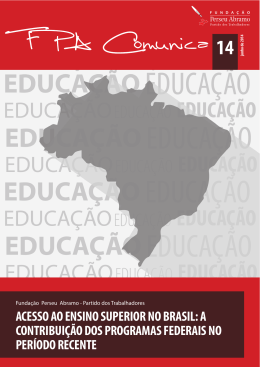 acesso ao ensino superior no brasil: a contribui&ccedil;&atilde;o dos programas