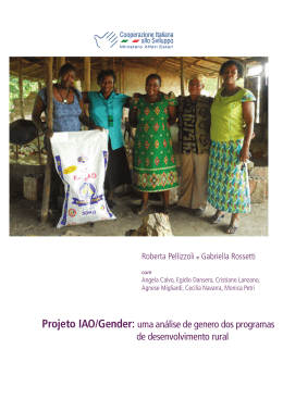 Projeto IAO/Gender: uma análise de genero dos programas de