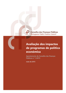 Avaliação dos impactos de programas de política económica