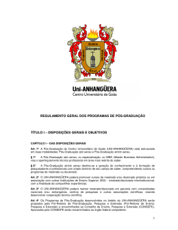 1 REGULAMENTO GERAL DOS PROGRAMAS DE P&Oacute;S