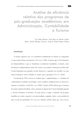 An&aacute;lise da efici&ecirc;ncia relativa dos programas de p&oacute;s