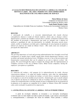 1 AVALIA&Ccedil;&Atilde;O DOS PROGRAMAS DE GIN&Aacute;STICA