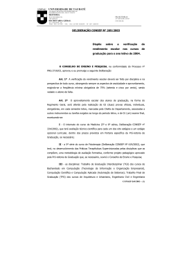 DELIBERA&Ccedil;&Atilde;O CONSEP N&ordm; 269/2003 Delibera&ccedil;&otilde;es