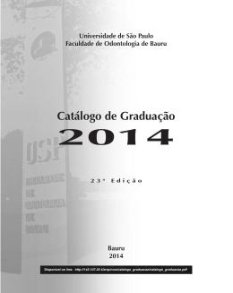Catálogo de Graduação