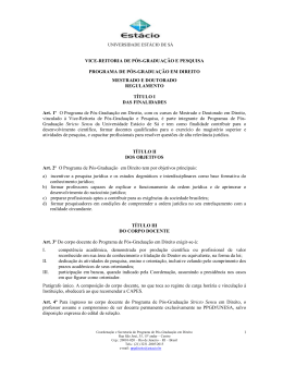 DIREITO - Regulamento PPGD 11 de Setembro de 2013
