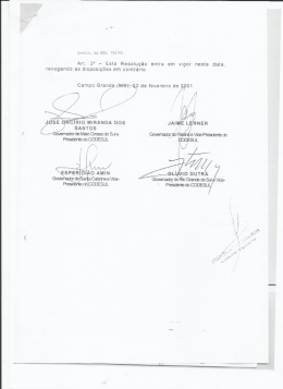 Art. 3° - Esta Resolução entra em vigor nesta