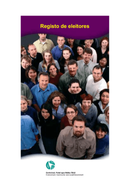 Registo de eleitores - Department of Environment and Local