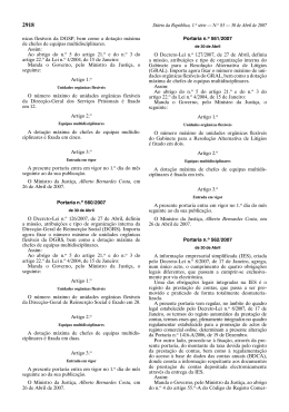 Portaria n.º 562/2007