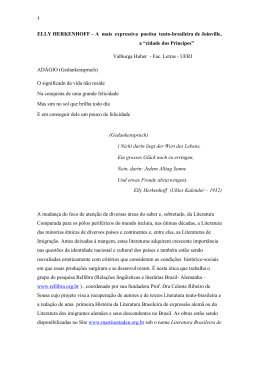 ELLY HERKENHOFF &ndash; A mais expressiva poetisa teuto