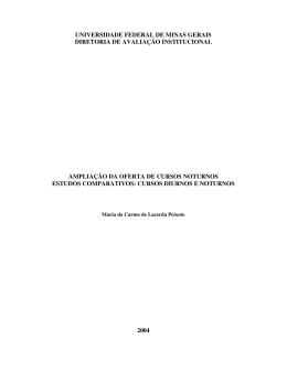 Estudo sobre desempenho dos estudantes dos cursos noturnos