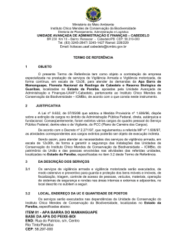 TERMO DE REFER&Ecirc;NCIA