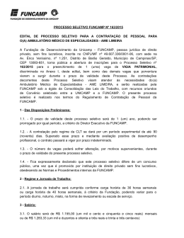 Edital - Funcamp