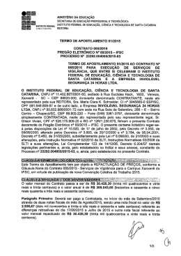 Termo de Apostilamento 01/2015