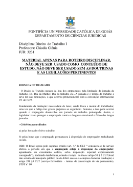 Jornada de Trabalho