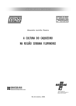 A Cultura do Caquizeiro na regi&atilde;o serrana fluminense
