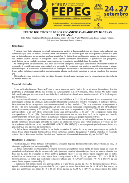 EFEITO DOS TIPOS DE DANOS MEC&Acirc;NICOS CAUSADOS EM BANANAS `PRATA AN&Atilde;