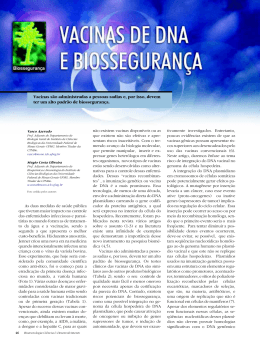Vacinas s&atilde;o administradas a pessoas sadias e, por isso, devem ter
