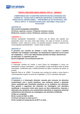 PROVA CONCURSO MAPA AISIPOA TIPO 01 &ndash; BRANCO